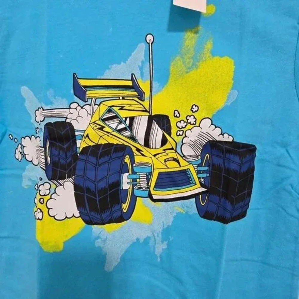 The Children's Place‎ Boys Racecar Graphic T-Shirt in Blue - Size XS